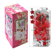 red glass vases - 10x19.5x7.5cm -- 1 per box