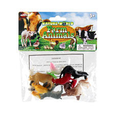 farm animal pvc figures - 10 pieces  -- 1 per box