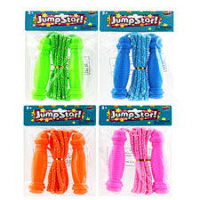 jump rope - solid orange-green-pink & blue -- 24 per box