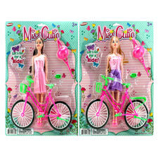 girl w/ bike cardboard display -- 1 per box