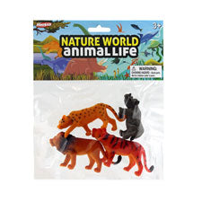 4pcs wild animal in pvc bag w header 78137 -- 1 per box