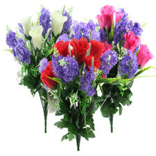 af rosebud-lilac bush - 18 heads - 2 tone-mixed color - -- 24 per case