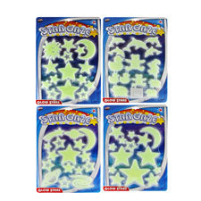 glow in the dark stars & moons -- 36 per box