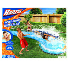 banzai 16 speed curve water slide -- 1 per box