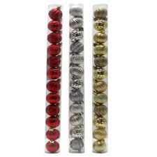 xmas ball 4cm - brown box - 12pcs -- 1 per box