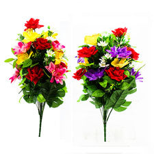 assorted rose, orchid, and dahila bush set - - -- 12 per box