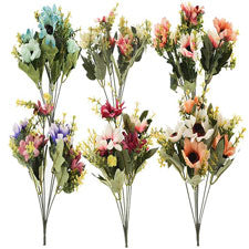 artificial chrysanthemum 7 heads - 30cm -- 12 per box