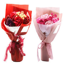 vi flower bouquet soap assortment -- 8 per box
