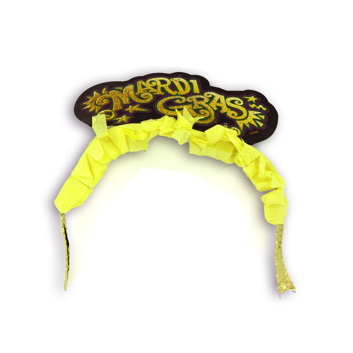 mardi gras fringe tiaras - - -- 12 per case