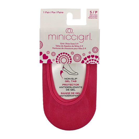 minicci 1 pack pink lemonade liner socks size girls s 5-9 -- 100 per box