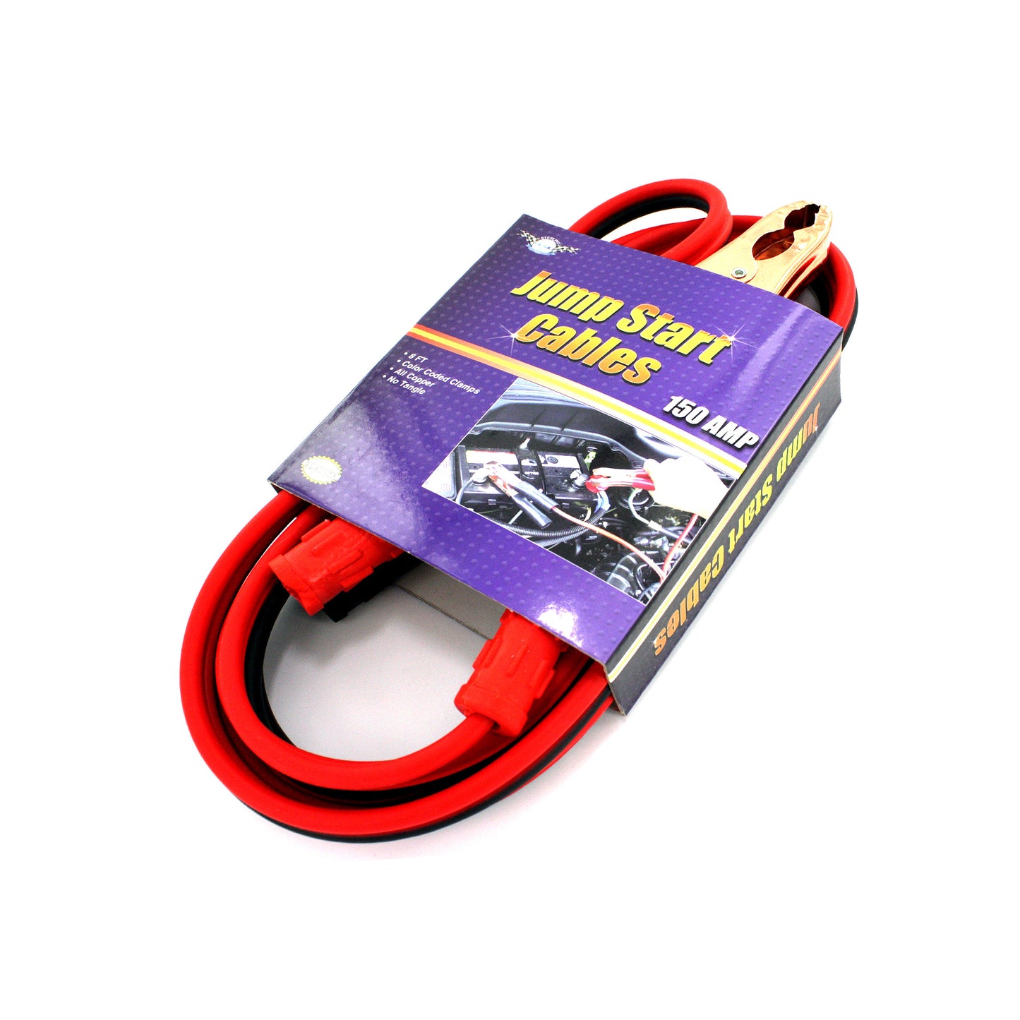 color coded jump start cables - -- 5 per box