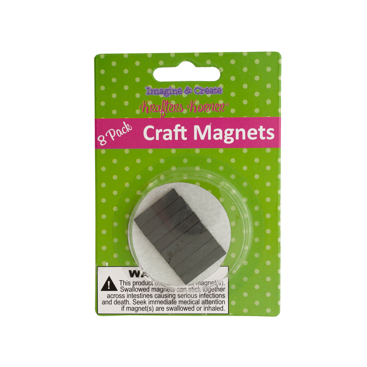 craft magnets - variety of shapes, sizes, and colors - -- 42 per box