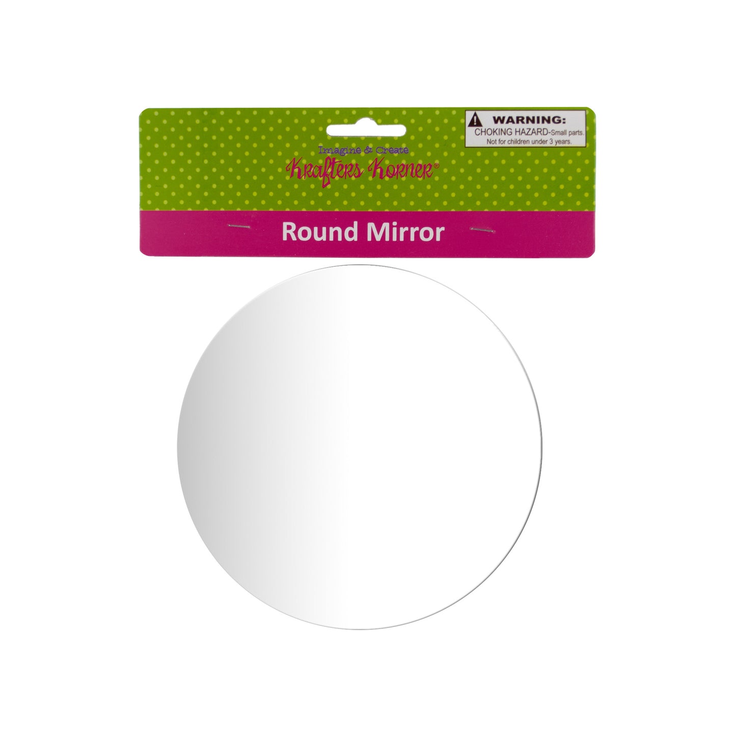 round craft mirrors - -- 30 per box