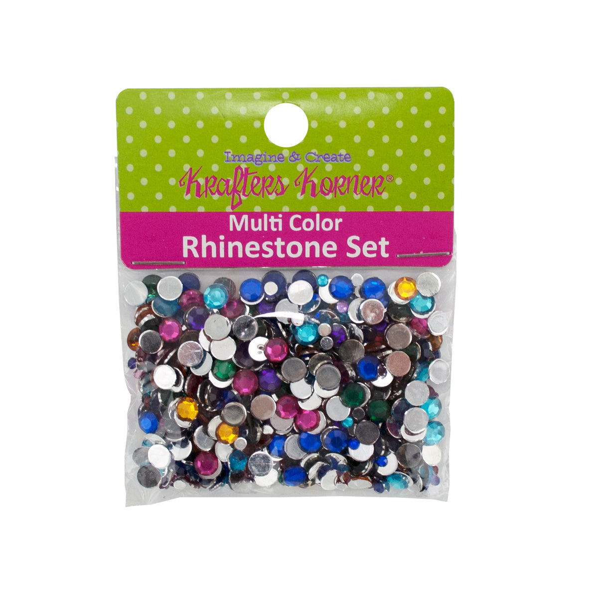 multi-color rhinestone set - -- 45 per box