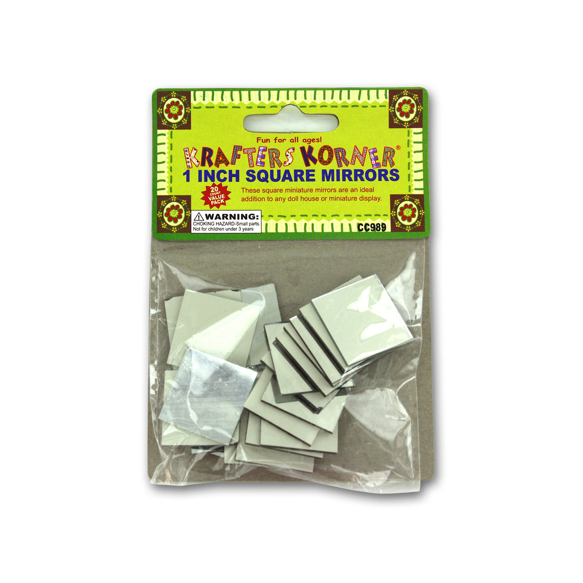 mini crafting mirrors - bulk -- 40 per box