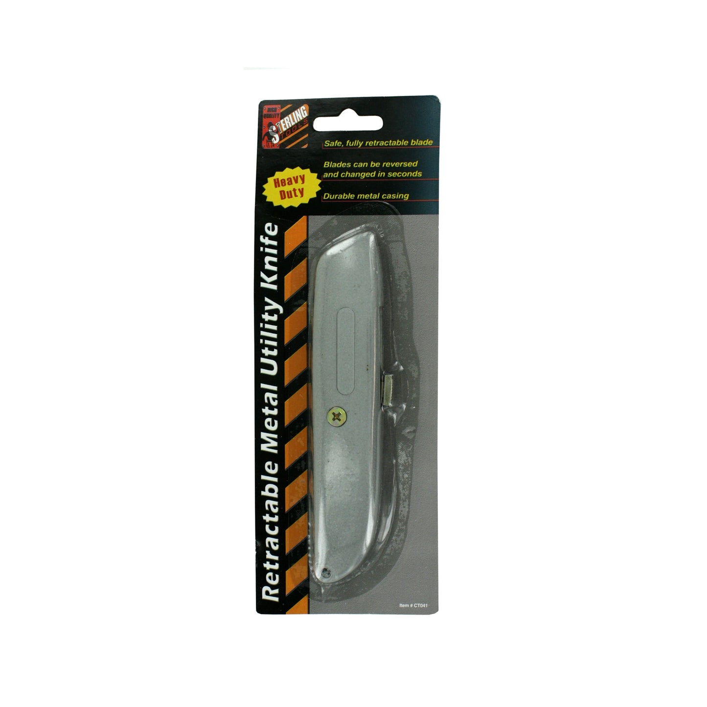 retractable metal utility knives - bulk -- 19 per box