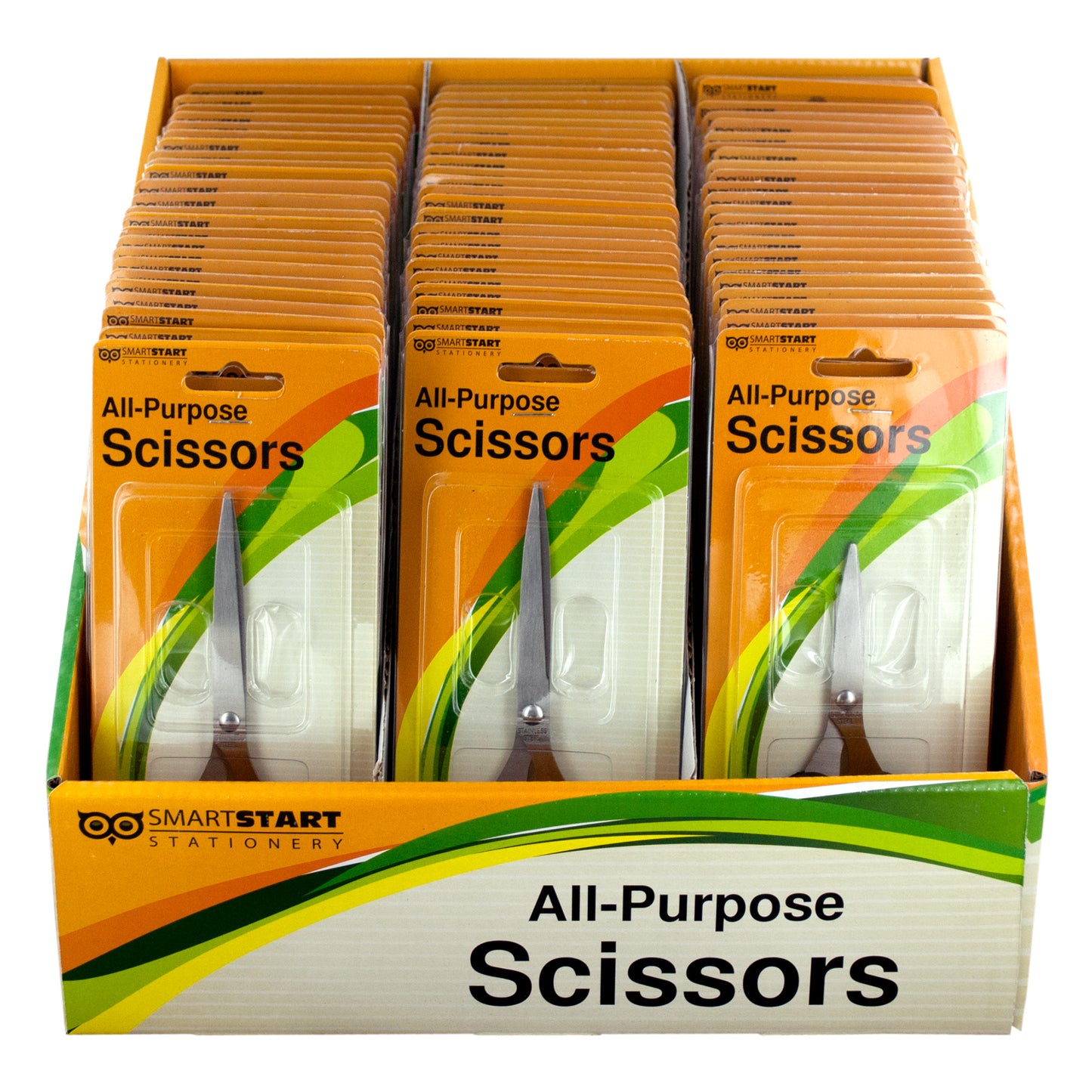 stainless steel all-purpose scissors display - bulk -- 29 per box