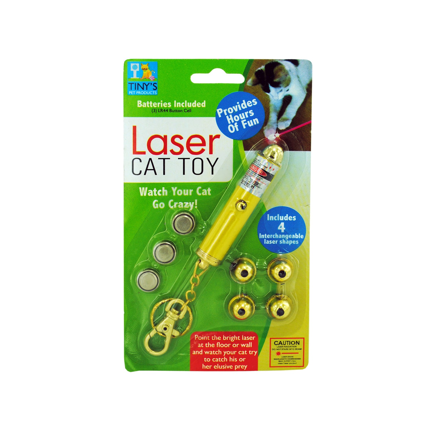 cat laser light keychain toys - -- 24 per box