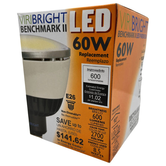 1 pack 60w equivalent par30 e26 benchmark ii led flood light bulb in 2700k warm white color -- 20 per case