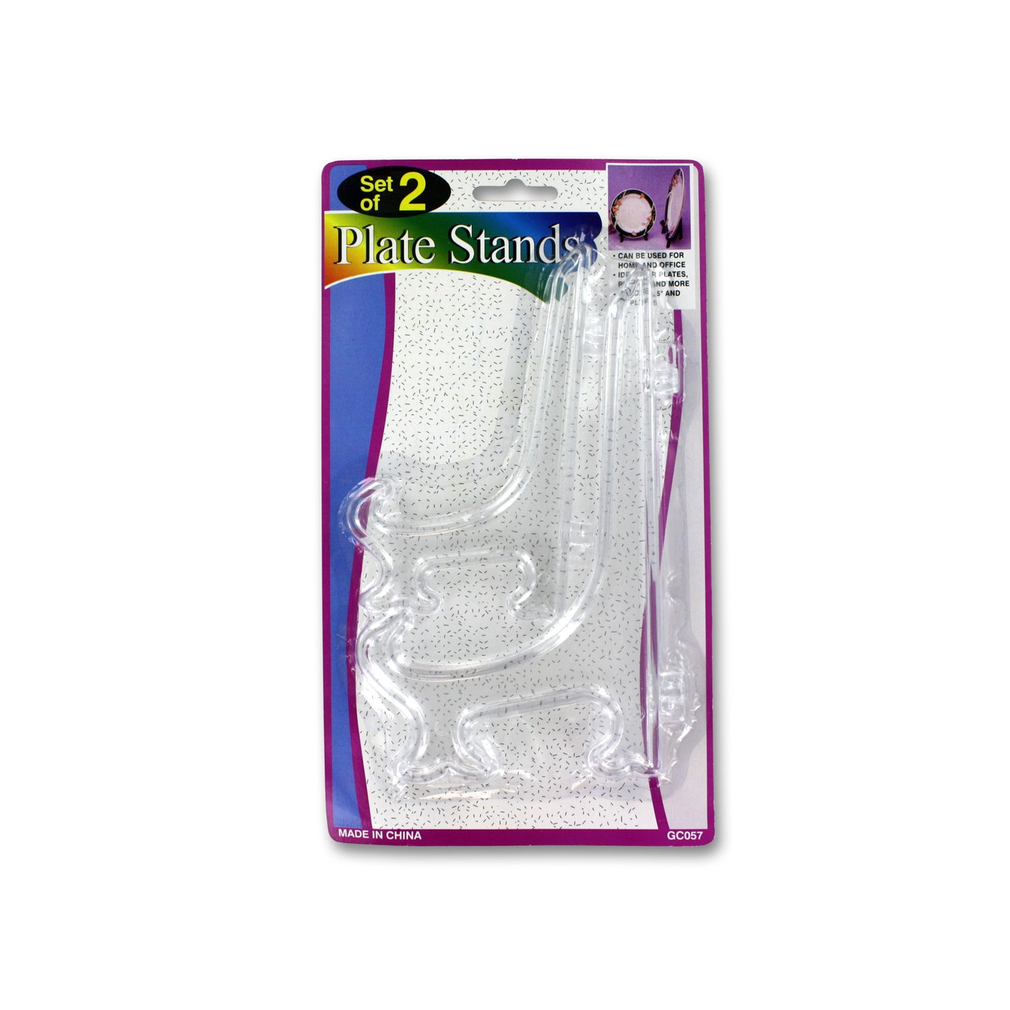clear plate stands - -- 30 per box