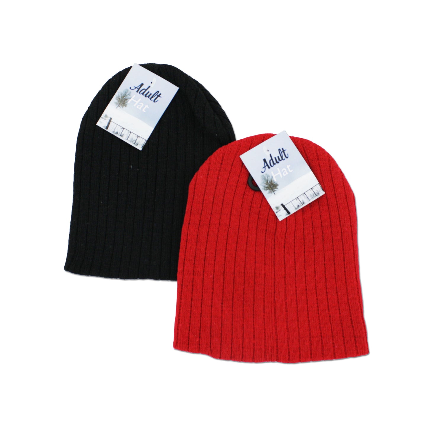 adult knit caps - bulk -- 19 per box