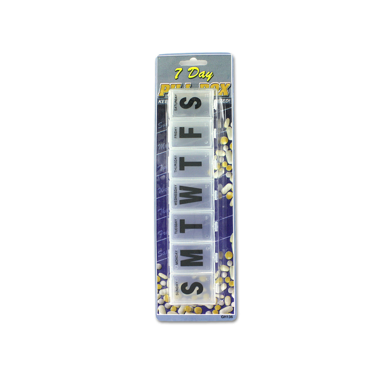 jumbo 7-day pill box - - -- 30 per box