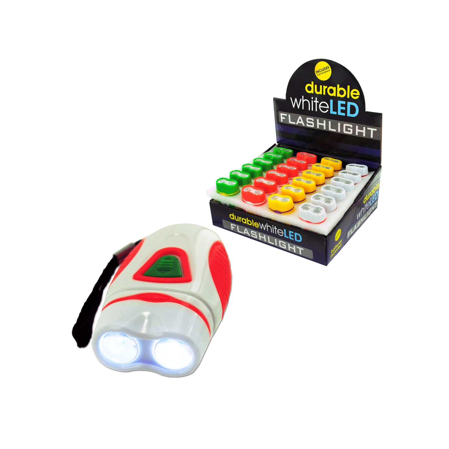 mini led flashlights - countertop display -- 38 per box