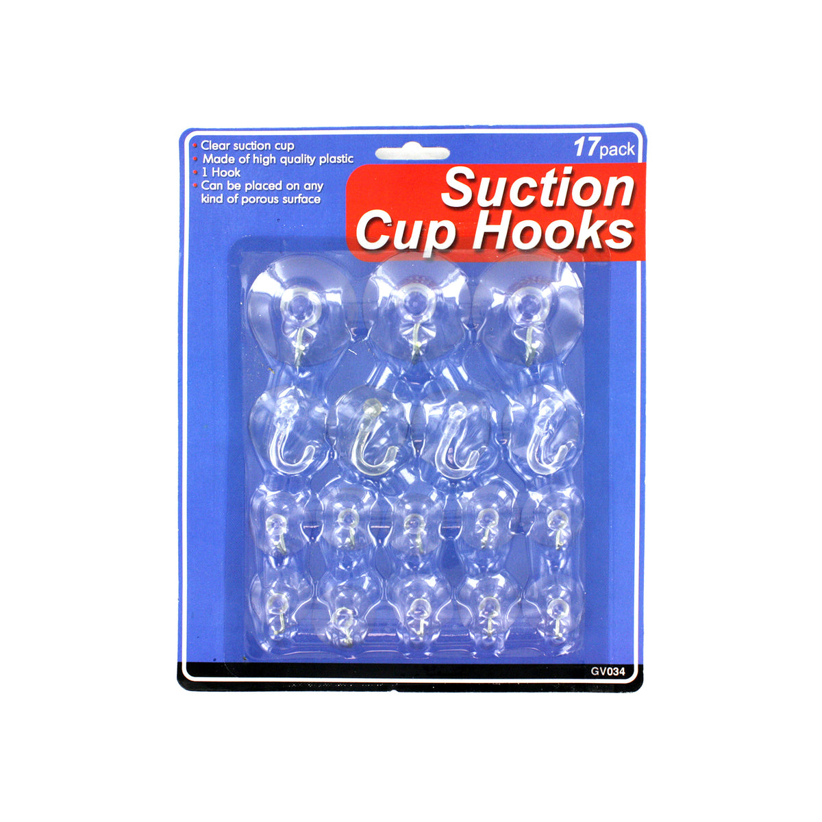 suction cup hooks - 144 pack - home and garden -- 25 per box