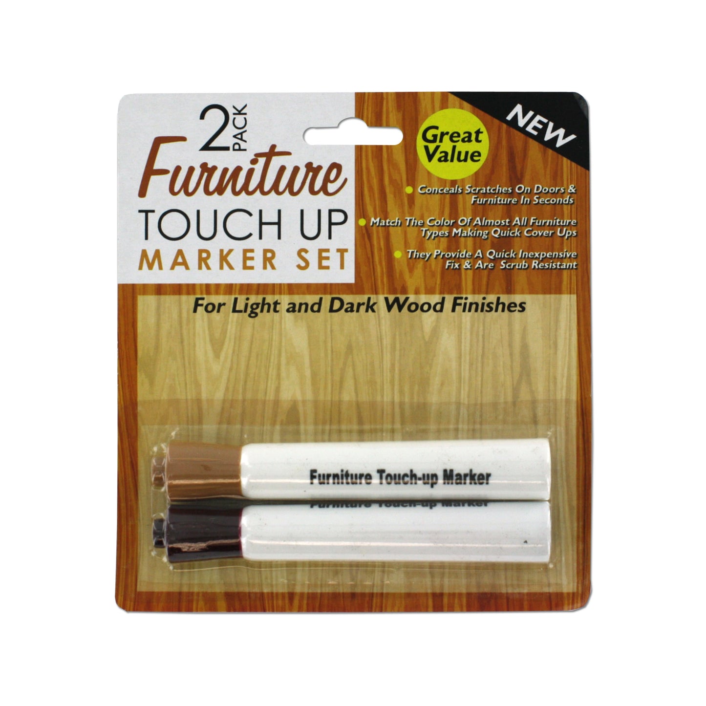 furniture touch-up markers - 144 pack - -- 25 per box