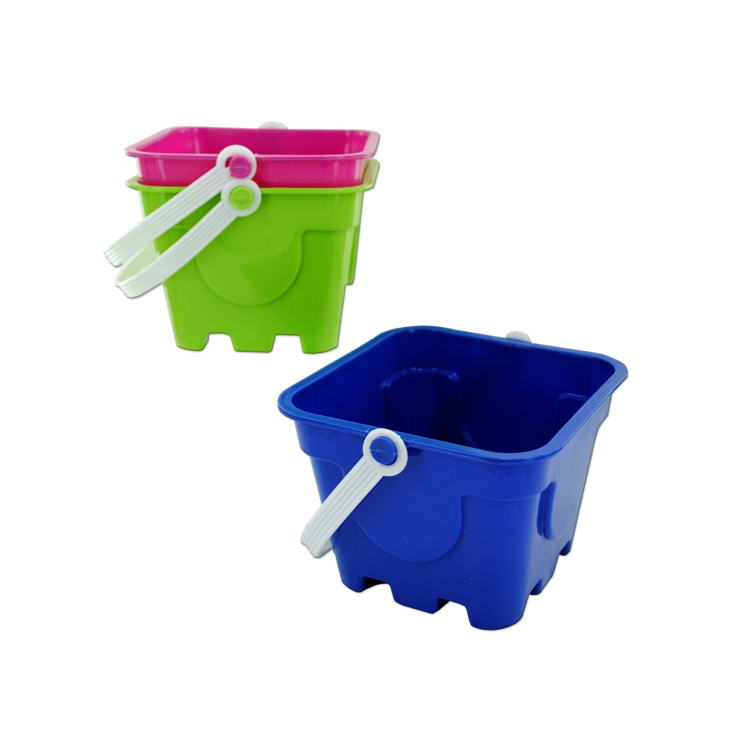 bulk beach pails & shovels - square mold -- 29 per box