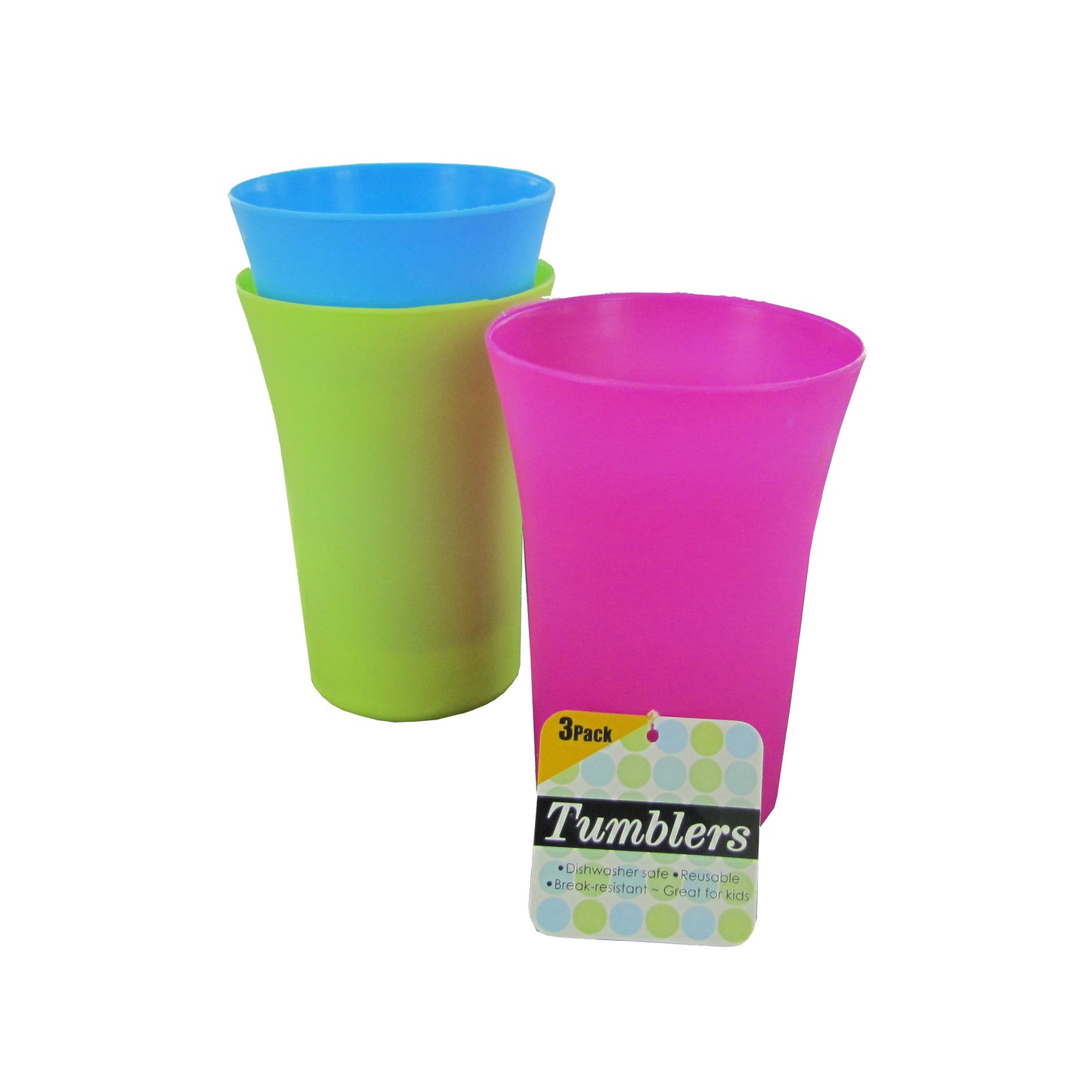 colorful plastic tumblers - 13.5 oz -- 23 per box