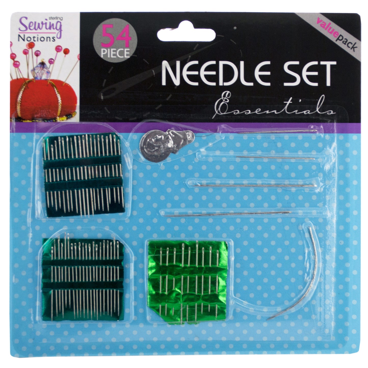 multi-purpose sewing needle set - 288 needles - -- 36 per box