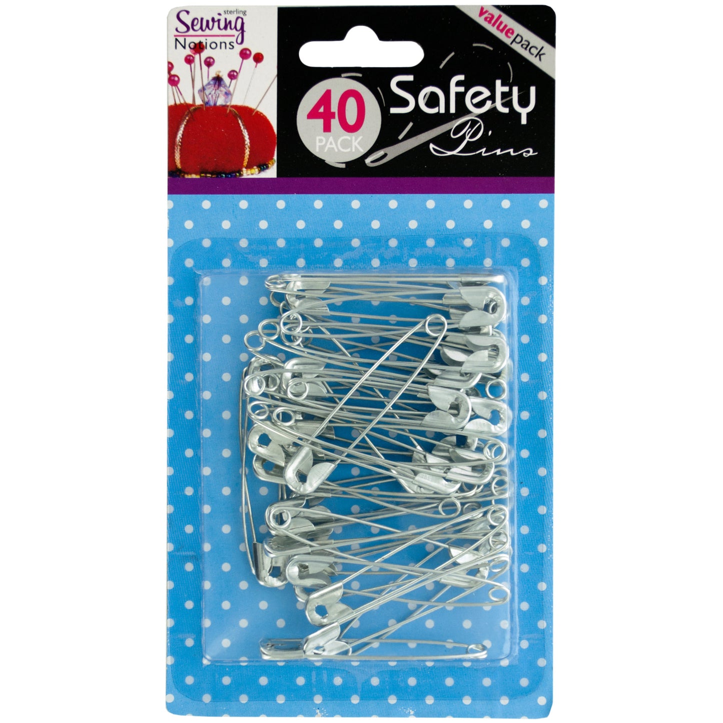jumbo safety pins - -- 37 per box