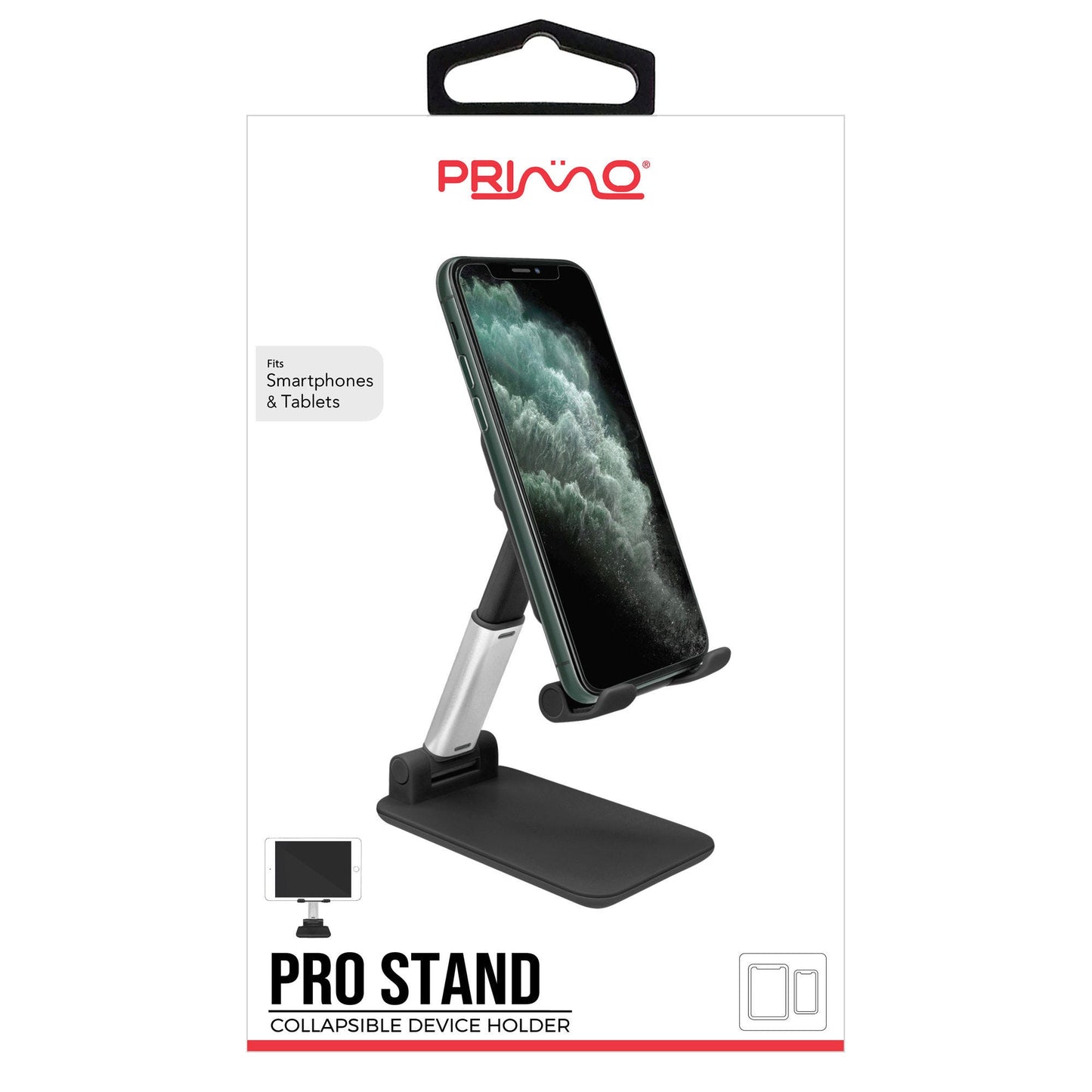 primo pro stand collapsible smartphone and tablet holder -- 16 per box