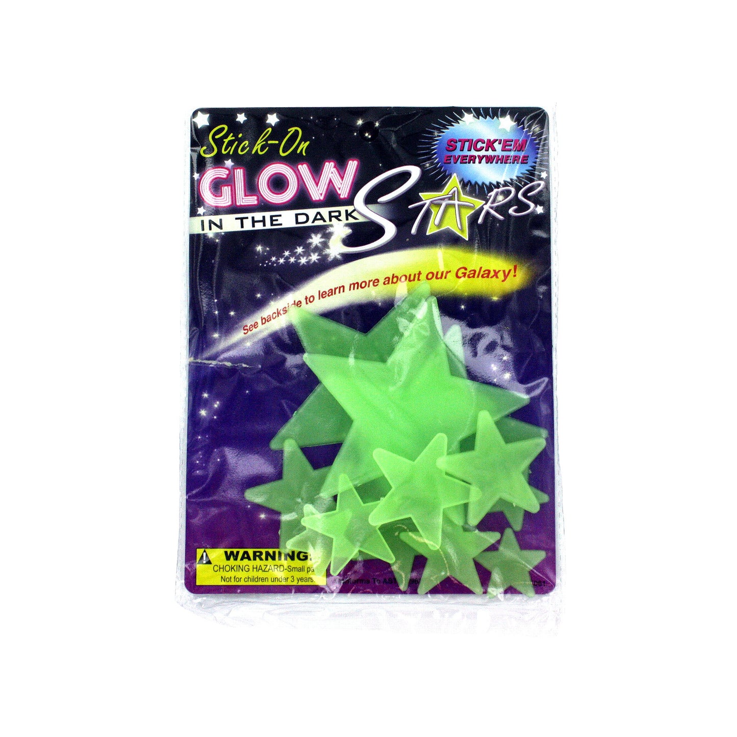 glow in the dark stars - stick on -- 40 per box