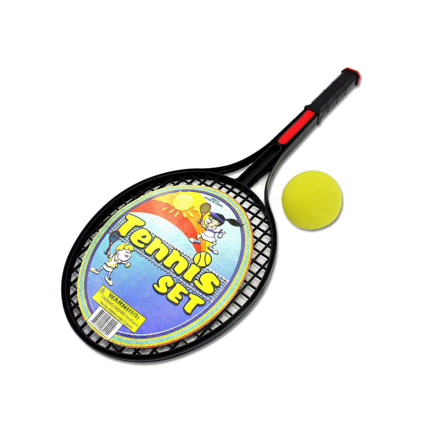 tennis racquet set with foam balls -- 24 per box