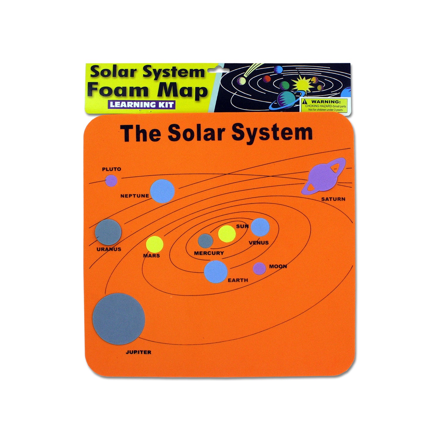 solar system foam map learning kit - 144 pack -- 26 per box