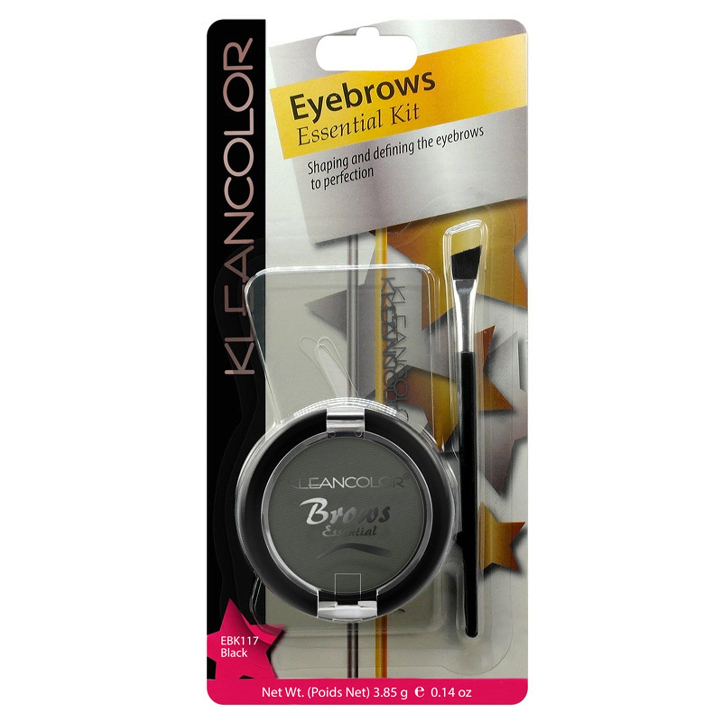 klean color eyebrow kit in black -- 48 per box