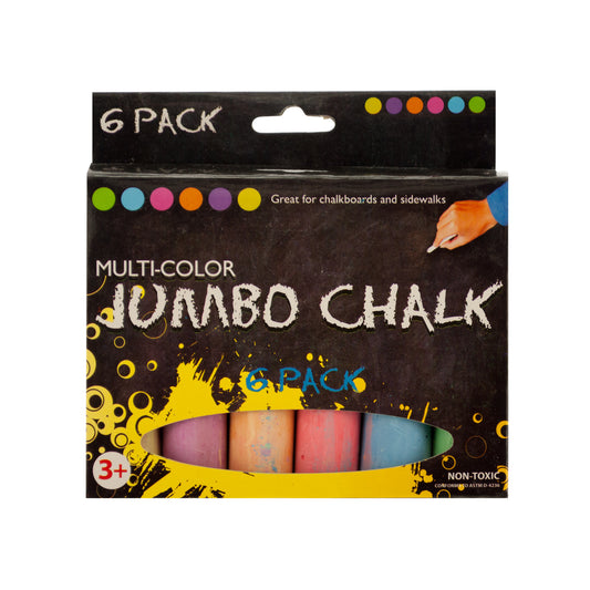 jumbo chalk set - multi-color - 72 pieces -- 42 per box