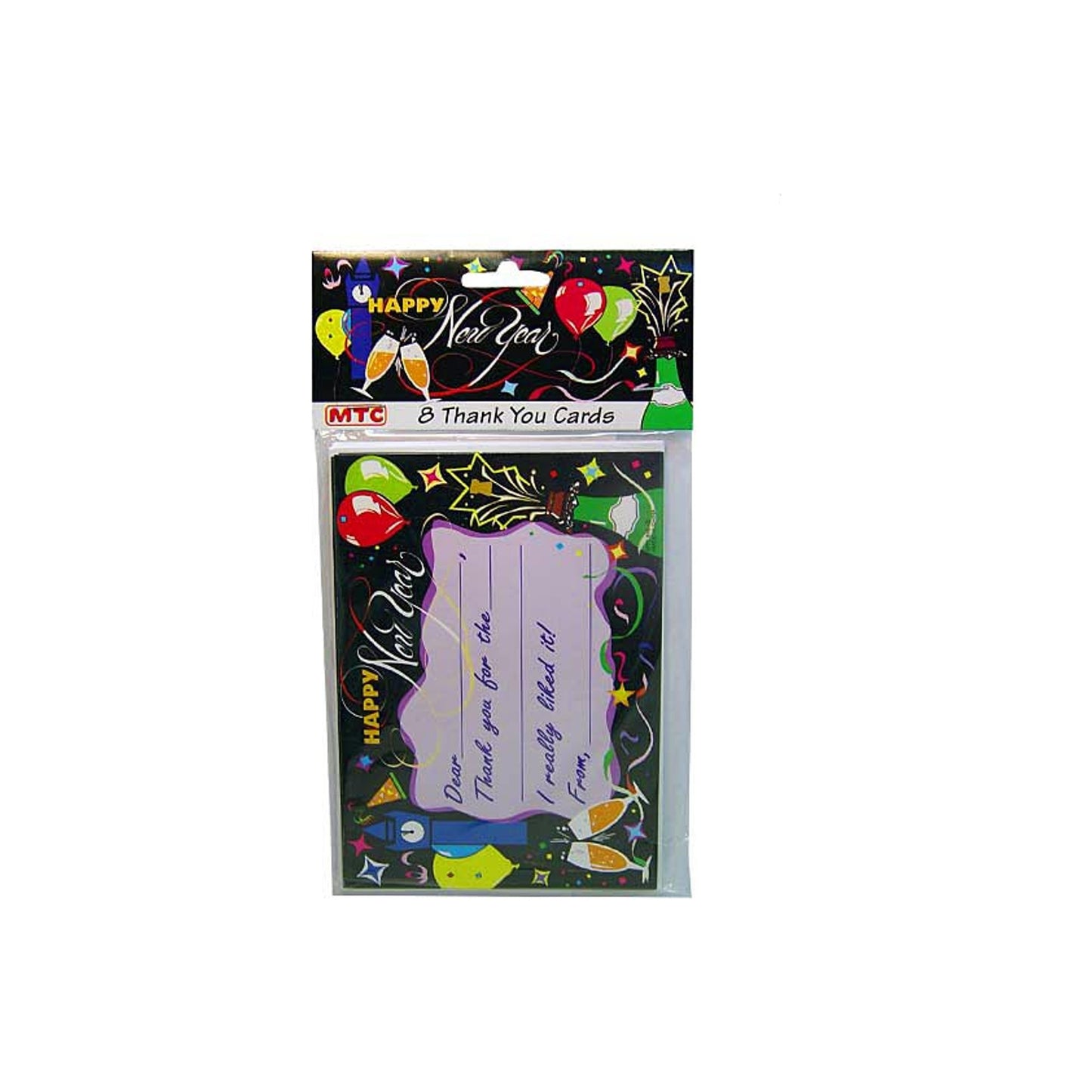new year thank you cards - -- 144 per case