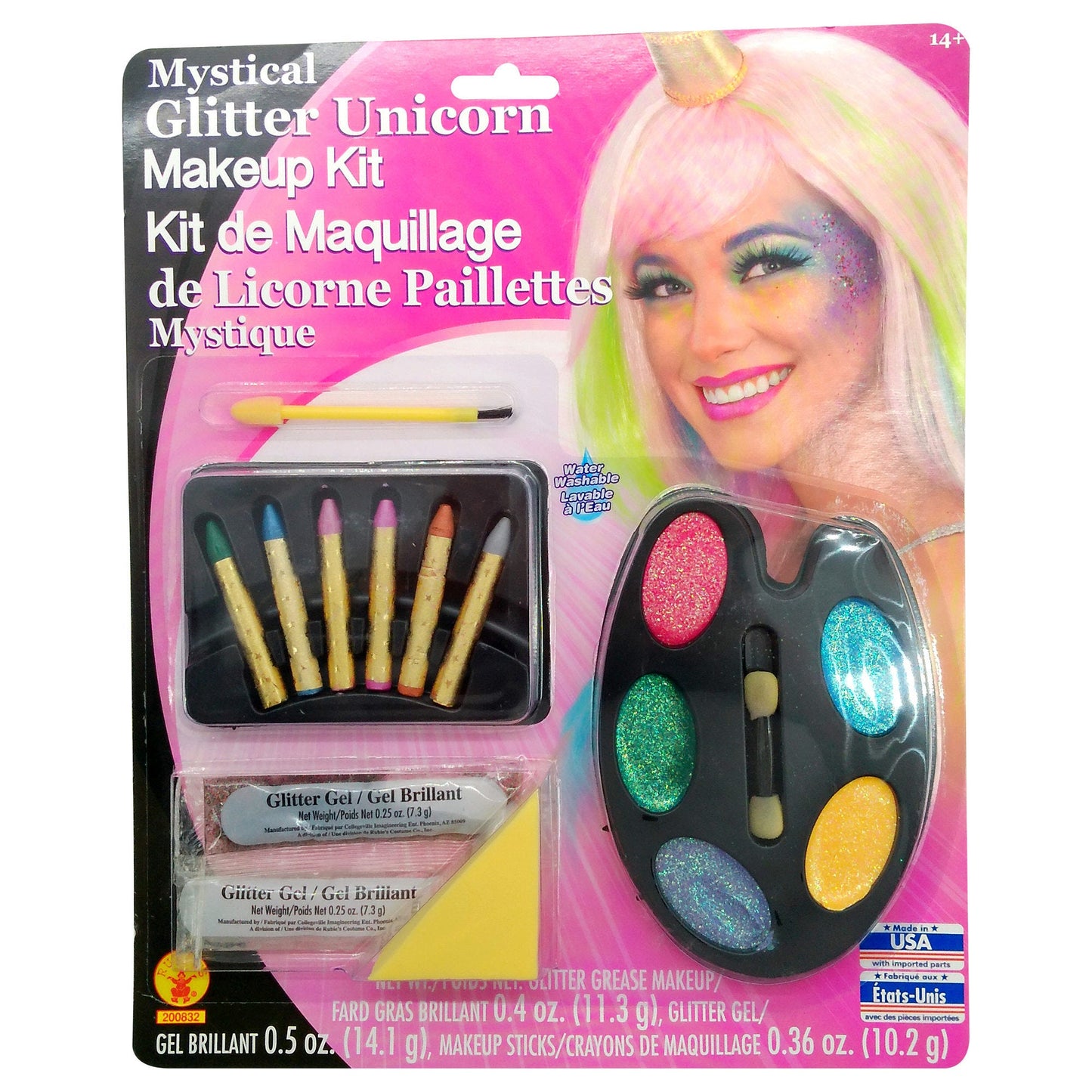 mystical glitter unicorn makeup kit -- 22 per case