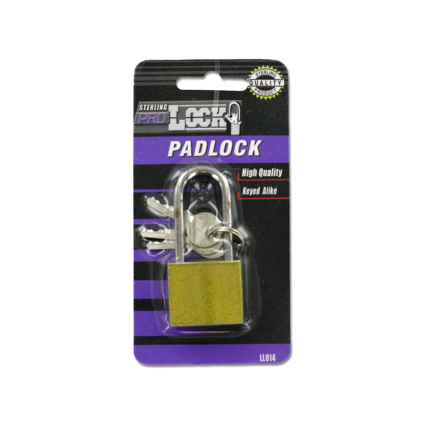 iron padlock with keys - long shank -- 23 per box