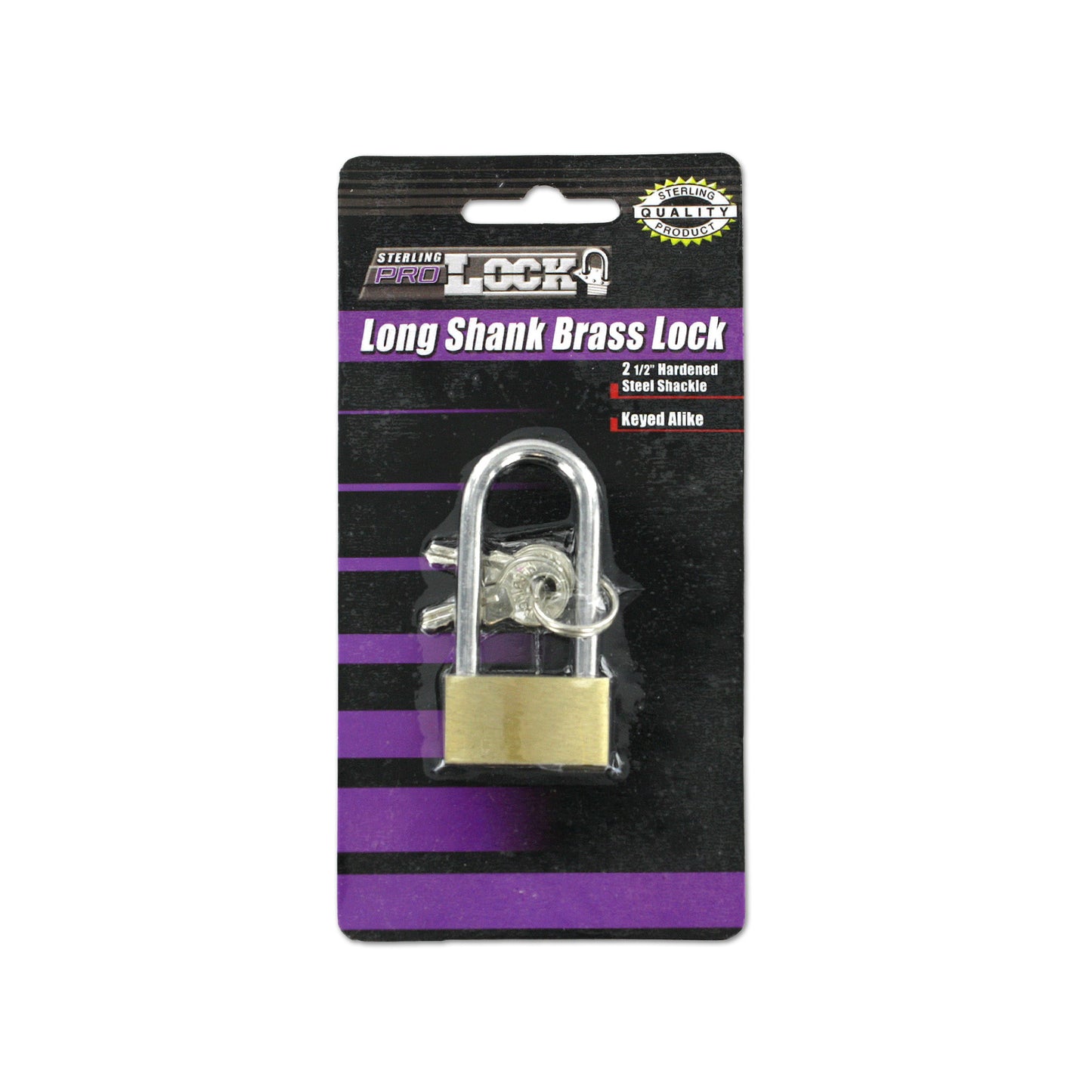 long shank brass locks - -- 25 per box