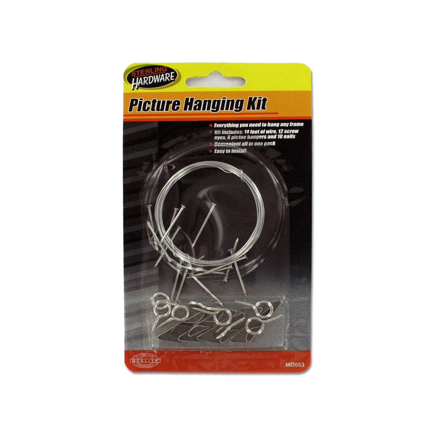 metal picture hanging kit - 288 pieces per case -- 29 per box