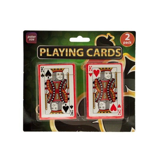 plastic coated poker size playing cards - zz set -- 29 per box