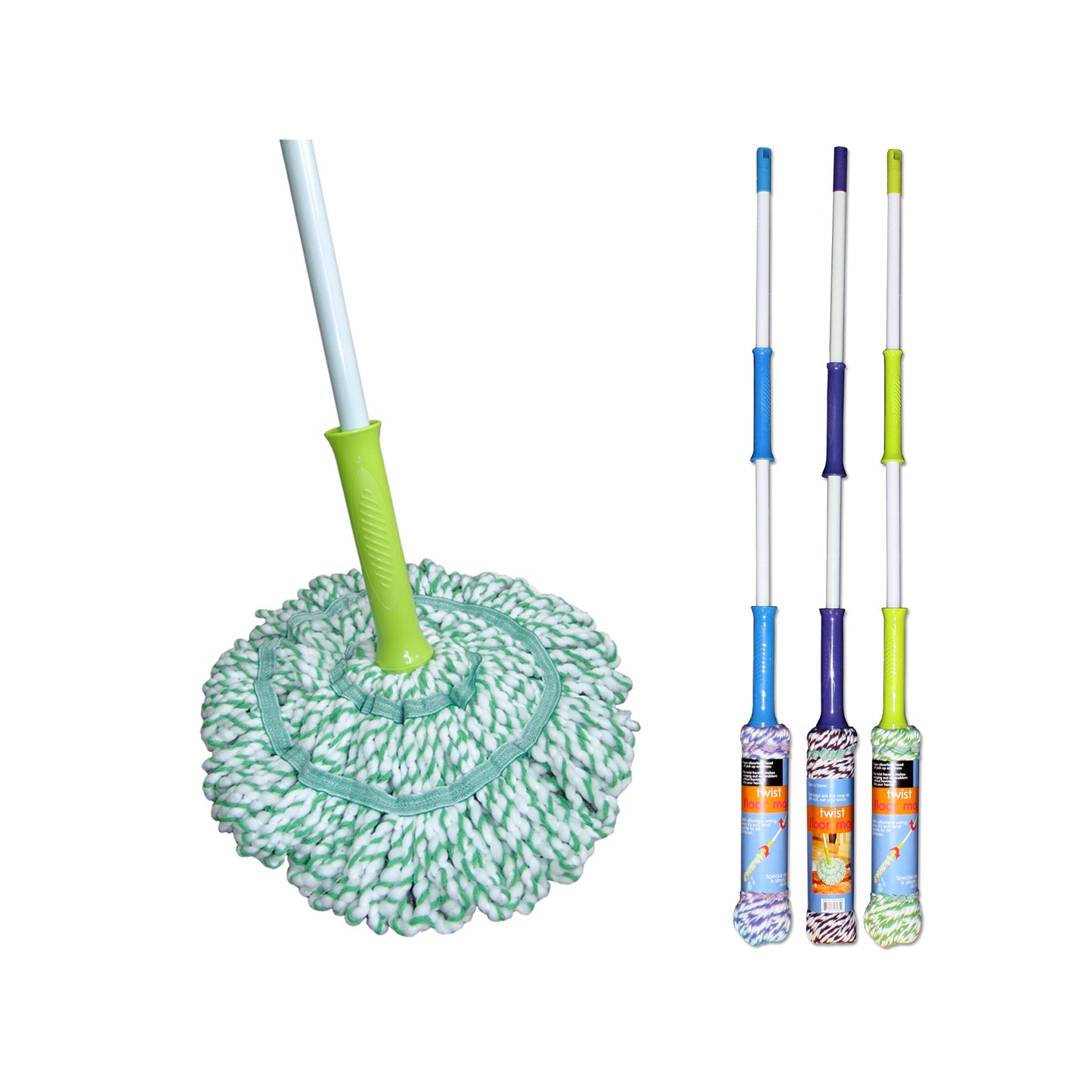 twist floor mops - bulk -- 5 per box