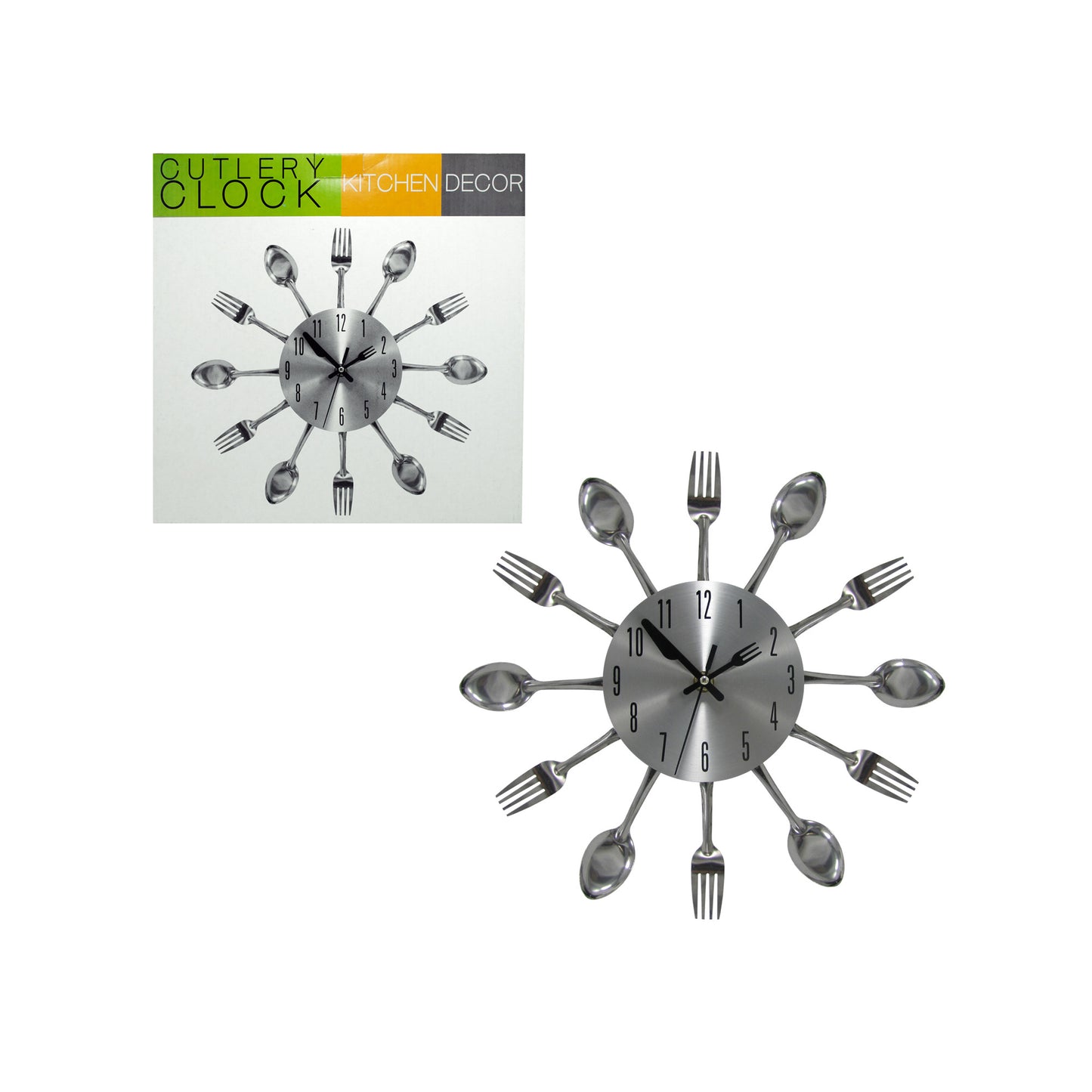 kitchen cutlery wall clock - - -- 3 per box