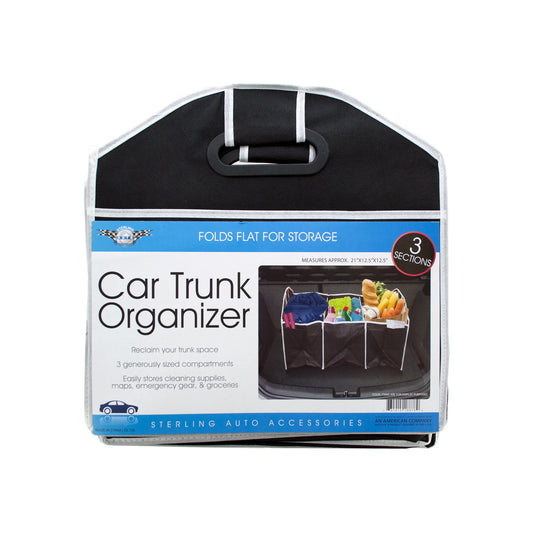 auto trunk organizer - 3 section -- 5 per box