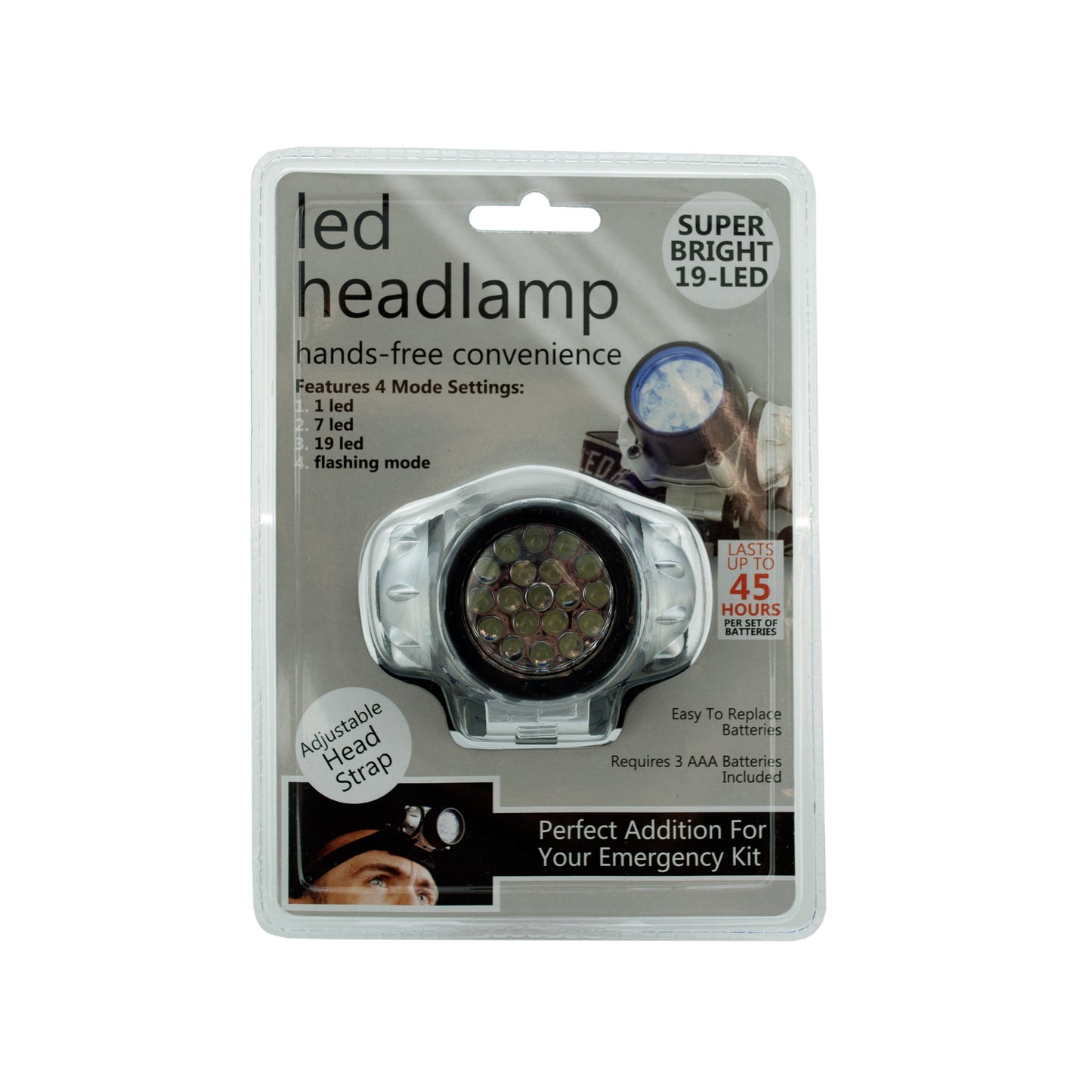 led headlamp - 4 modes -- 8 per box