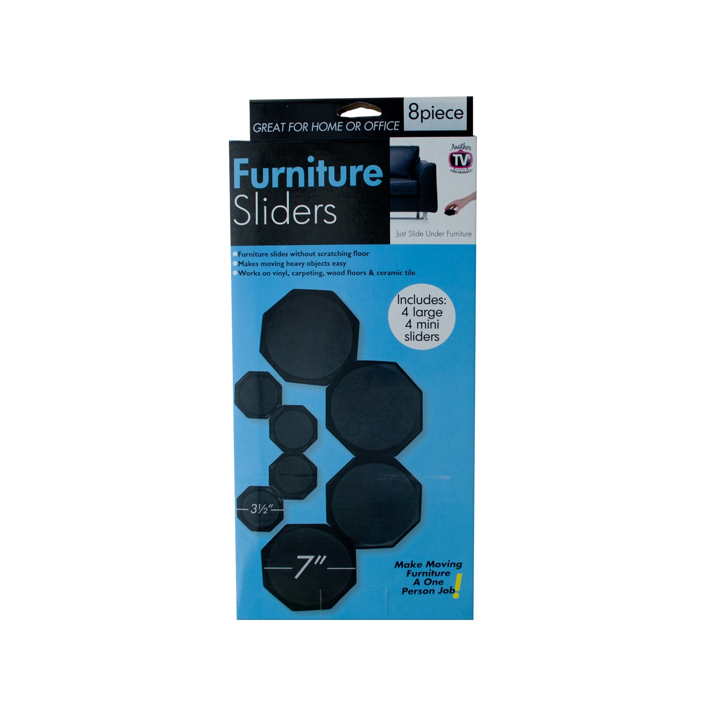 furniture sliders - home and garden -- 6 per box